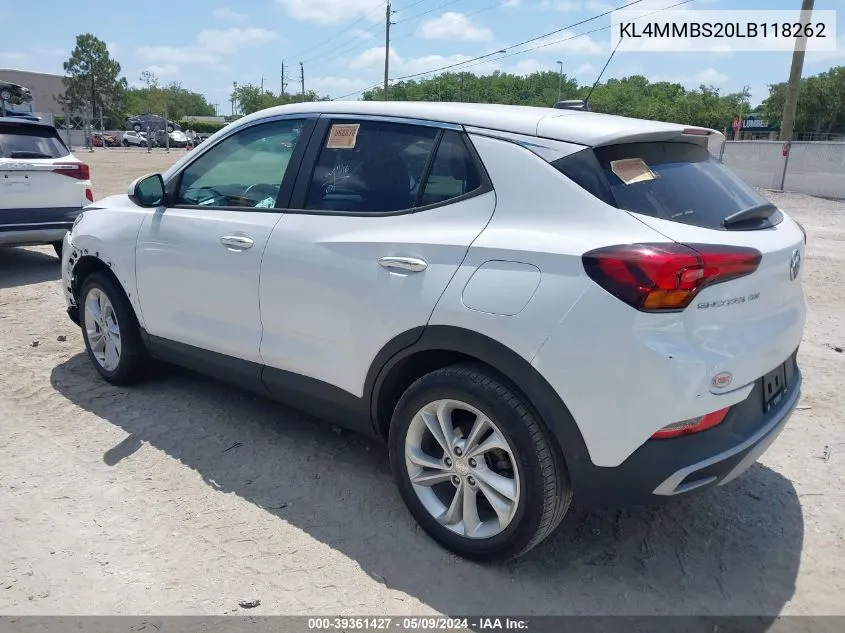 KL4MMBS20LB118262 2020 Buick Encore Gx Fwd Preferred