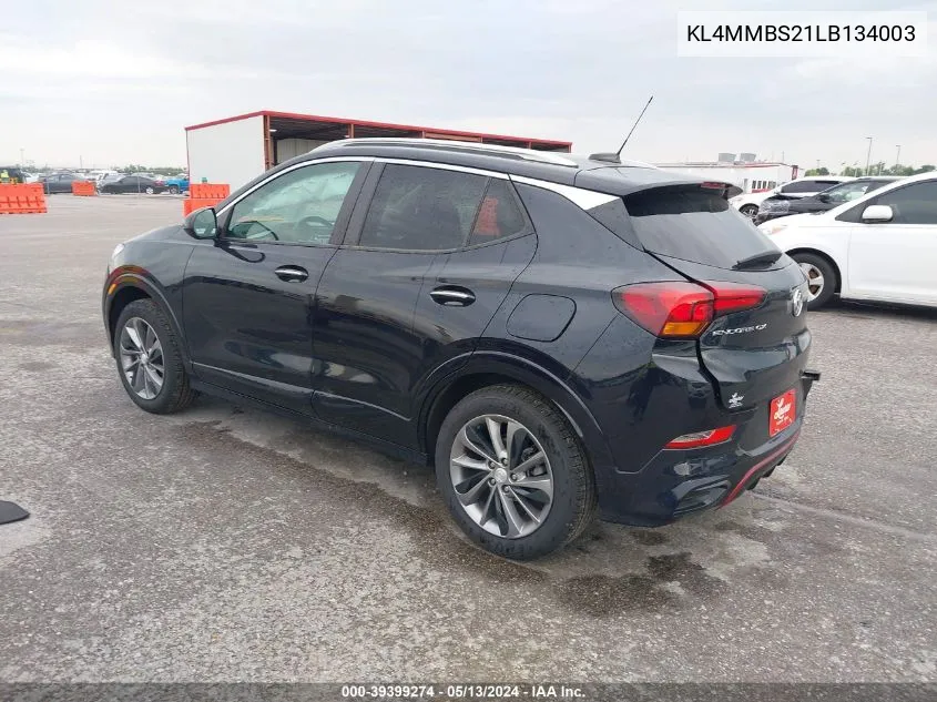 2020 Buick Encore Gx Fwd Preferred VIN: KL4MMBS21LB134003 Lot: 39399274