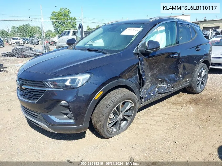 KL4MMFSL6LB110117 2020 Buick Encore Gx Fwd Essence