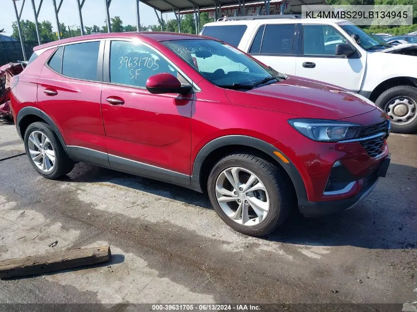 2020 Buick Encore Gx Fwd Preferred VIN: KL4MMBS29LB134945 Lot: 39631705