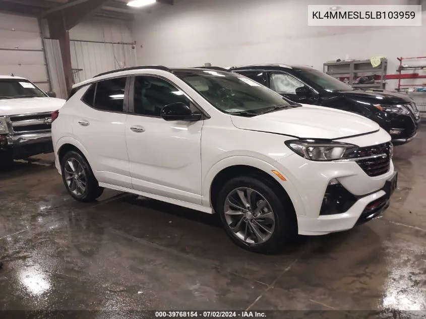 KL4MMESL5LB103959 2020 Buick Encore Gx Awd Select