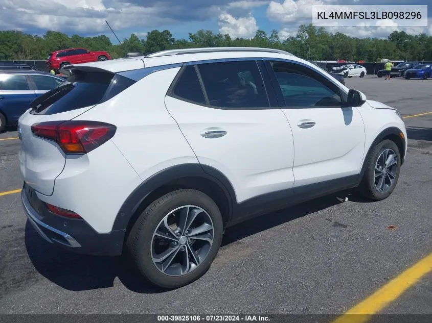 2020 Buick Encore Gx Fwd Essence VIN: KL4MMFSL3LB098296 Lot: 39825106