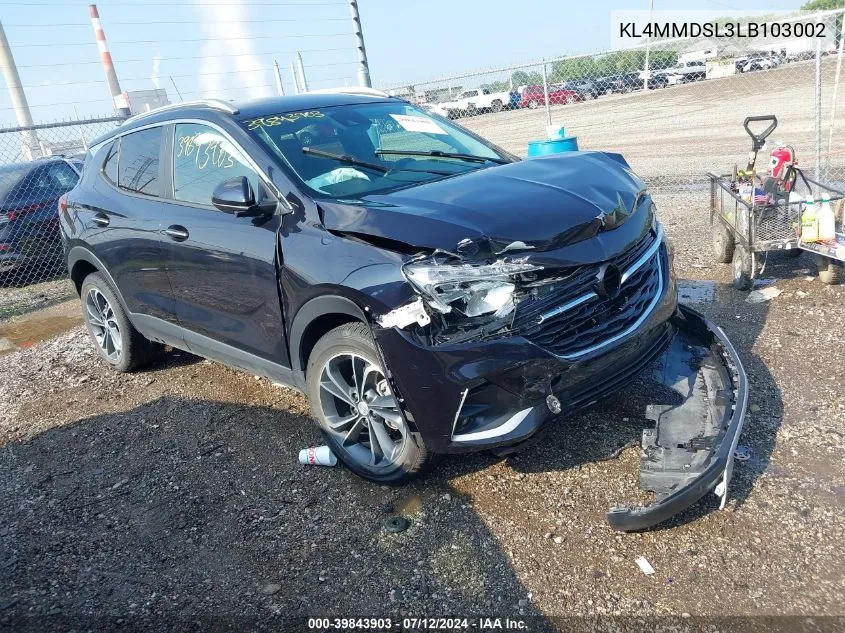 2020 Buick Encore Gx Fwd Select VIN: KL4MMDSL3LB103002 Lot: 39843903