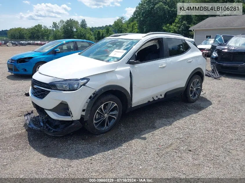 2020 Buick Encore Gx Fwd Select VIN: KL4MMDSL4LB106281 Lot: 39880329