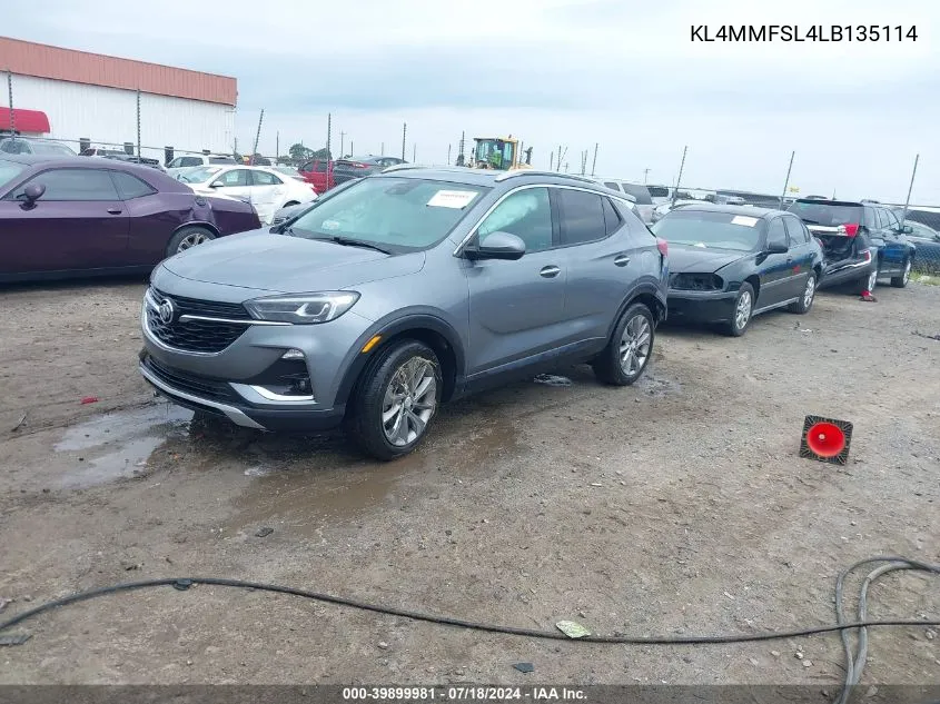 2020 Buick Encore Gx Essence VIN: KL4MMFSL4LB135114 Lot: 39899981