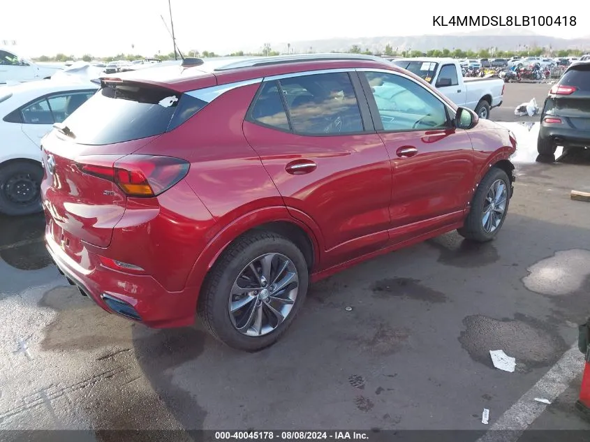 2020 Buick Encore Gx Fwd Select VIN: KL4MMDSL8LB100418 Lot: 40045178