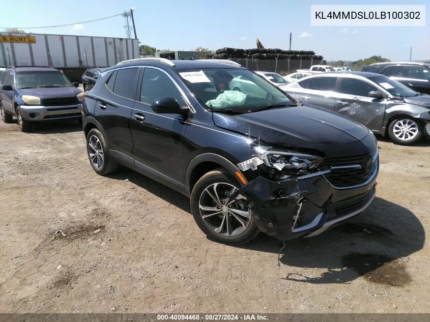 2020 Buick Encore Gx Fwd Select VIN: KL4MMDSL0LB100302 Lot: 40094468