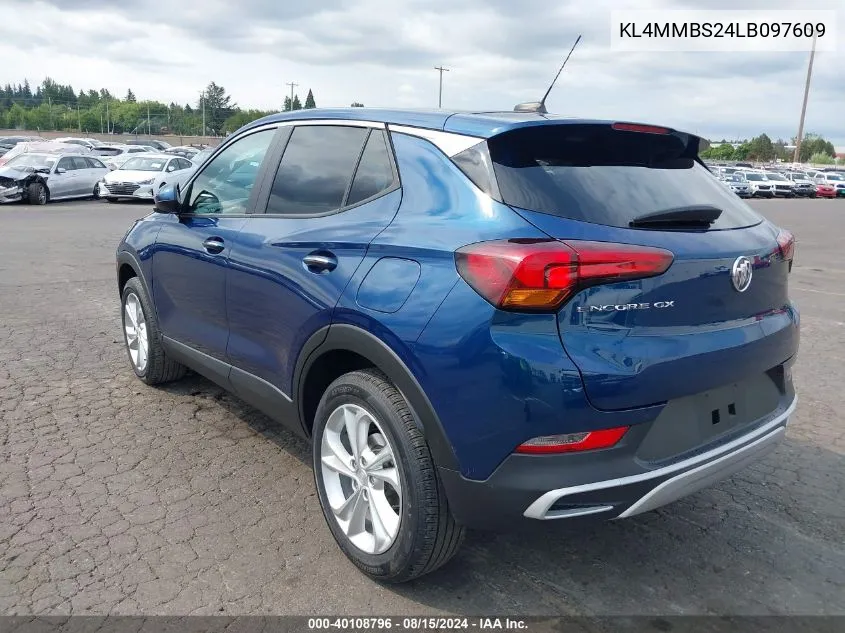 2020 Buick Encore Gx Fwd Preferred VIN: KL4MMBS24LB097609 Lot: 40108796