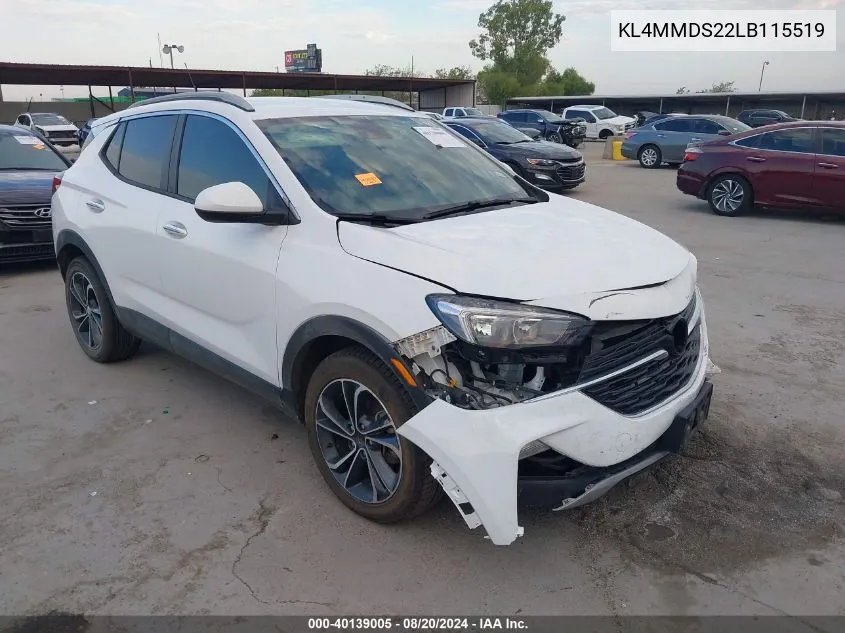 2020 Buick Encore Gx Fwd Select VIN: KL4MMDS22LB115519 Lot: 40139005