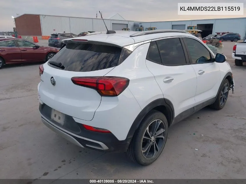 2020 Buick Encore Gx Fwd Select VIN: KL4MMDS22LB115519 Lot: 40139005