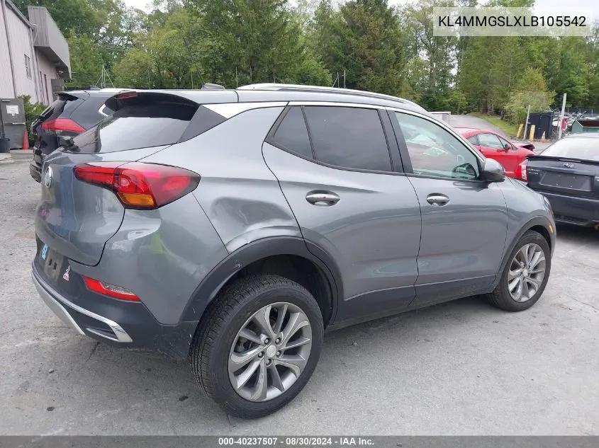 2020 Buick Encore Gx Awd Essence VIN: KL4MMGSLXLB105542 Lot: 40237507