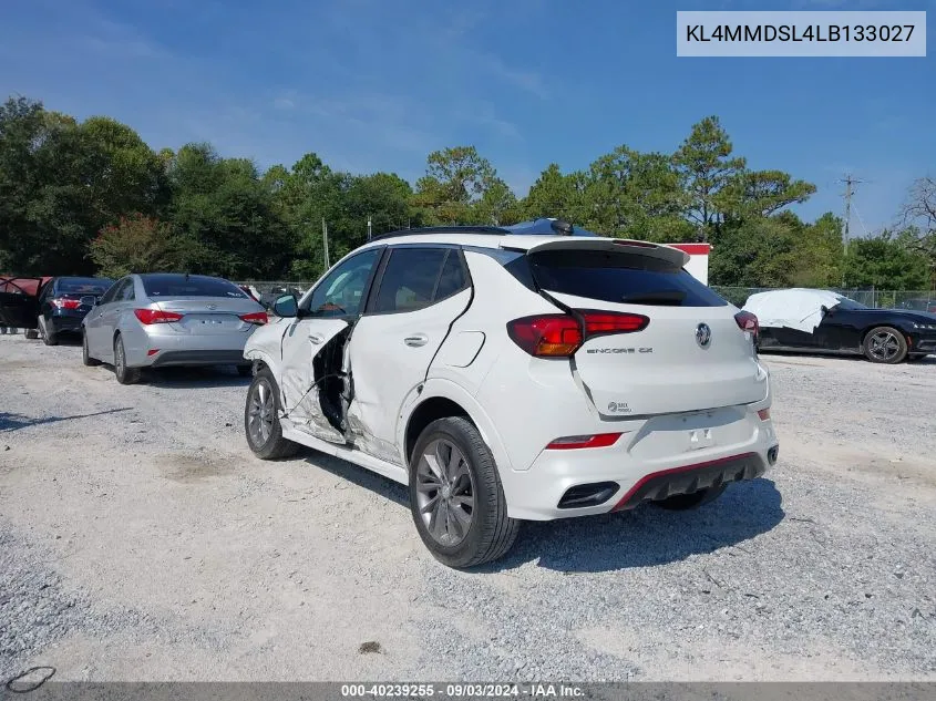 2020 Buick Encore Gx Fwd Select VIN: KL4MMDSL4LB133027 Lot: 40239255