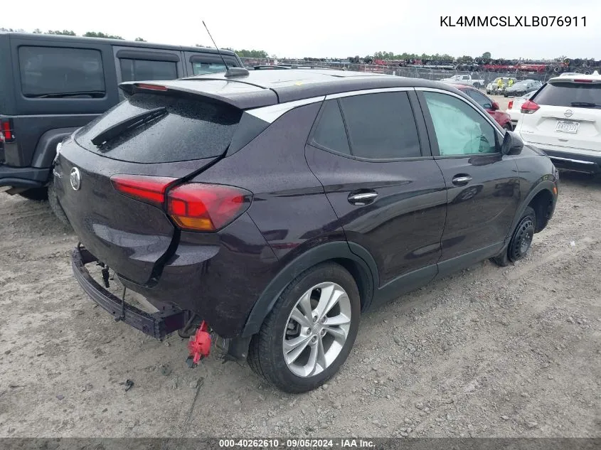 2020 Buick Encore Gx Preferred VIN: KL4MMCSLXLB076911 Lot: 40262610