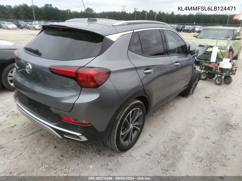 2020 Buick Encore Gx Fwd Essence VIN: KL4MMFSL6LB124471 Lot: 40274256