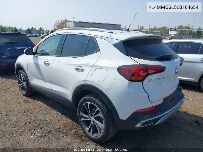 2020 Buick Encore Gx Essence VIN: KL4MMGSL5LB104654 Lot: 40314814