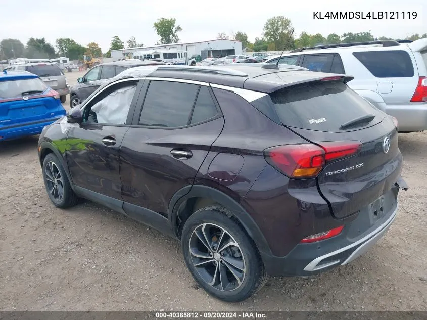 2020 Buick Encore Gx Fwd Select VIN: KL4MMDSL4LB121119 Lot: 40365812