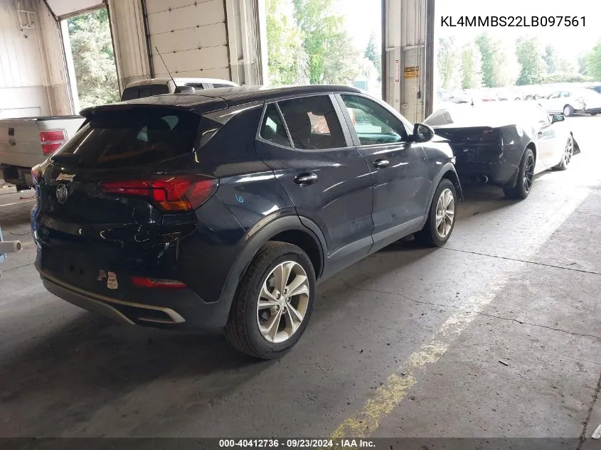 2020 Buick Encore Gx Preferred VIN: KL4MMBS22LB097561 Lot: 40412736