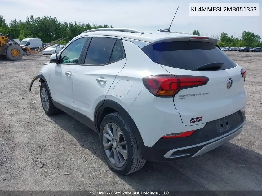 KL4MMESL2MB051353 2021 Buick Encore Gx