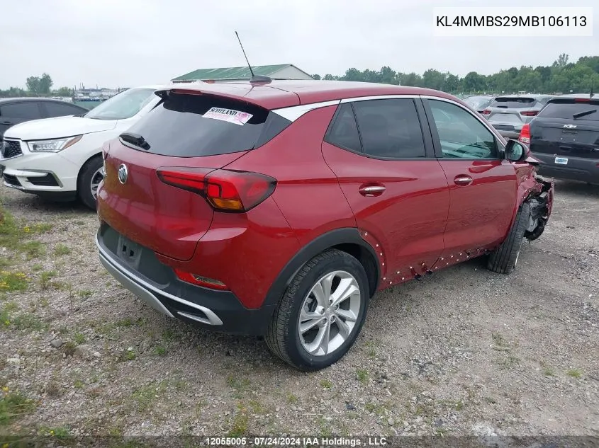 KL4MMBS29MB106113 2021 Buick Encore Gx