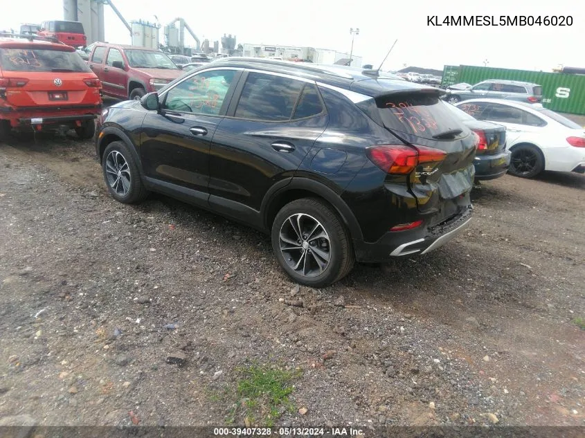 2021 Buick Encore Gx Awd Select VIN: KL4MMESL5MB046020 Lot: 39407328