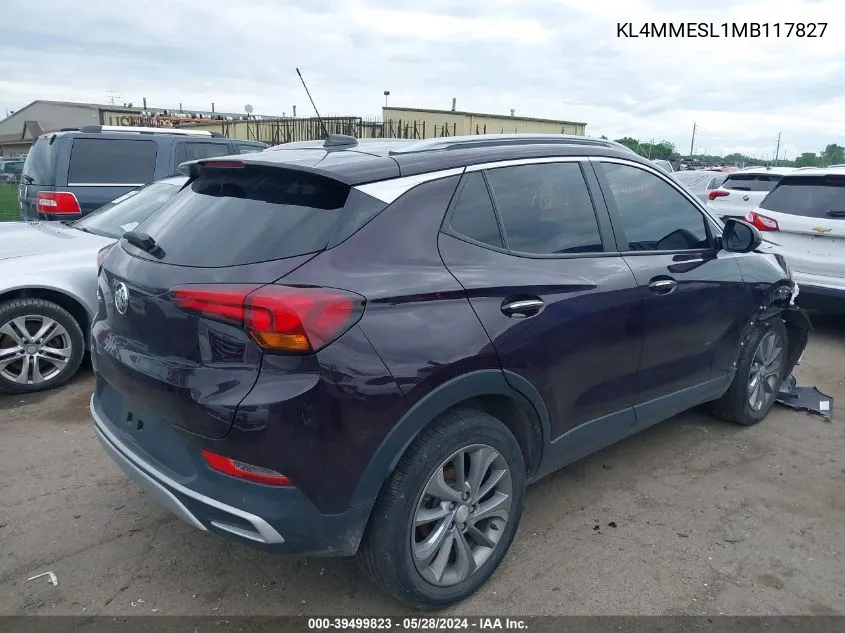 KL4MMESL1MB117827 2021 Buick Encore Gx Awd Select