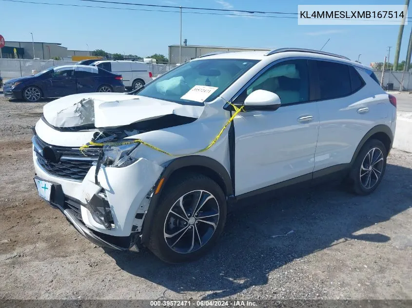 2021 Buick Encore Gx Awd Select VIN: KL4MMESLXMB167514 Lot: 39572471