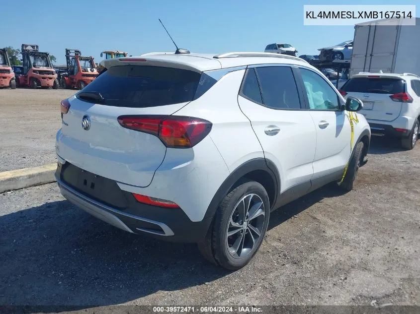 2021 Buick Encore Gx Awd Select VIN: KL4MMESLXMB167514 Lot: 39572471