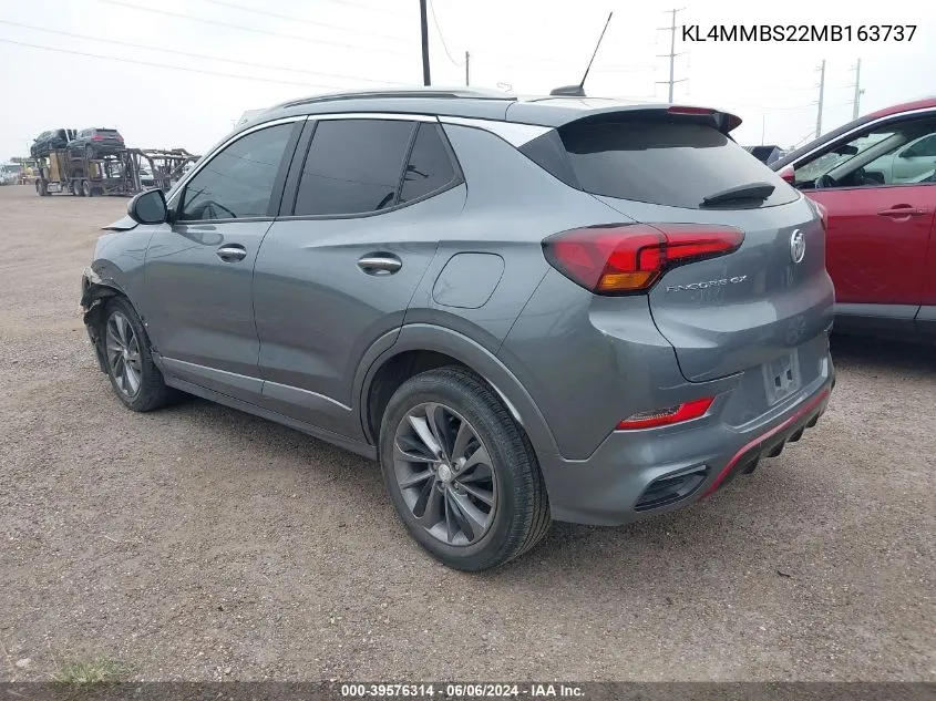 2021 Buick Encore Gx Fwd Preferred VIN: KL4MMBS22MB163737 Lot: 39576314