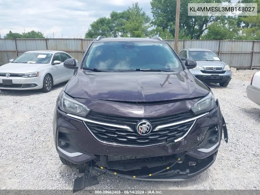 2021 Buick Encore Gx Awd Select VIN: KL4MMESL3MB148027 Lot: 39662405