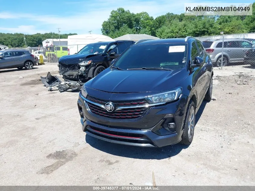 2021 Buick Encore Gx Fwd Preferred VIN: KL4MMBS28MB104949 Lot: 39745377