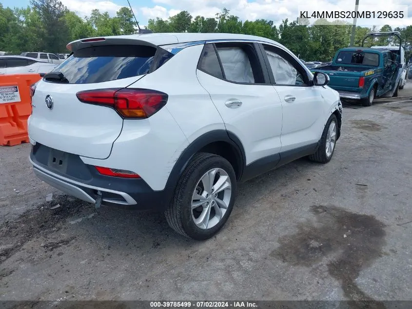 2021 Buick Encore Gx Fwd Preferred VIN: KL4MMBS20MB129635 Lot: 39785499