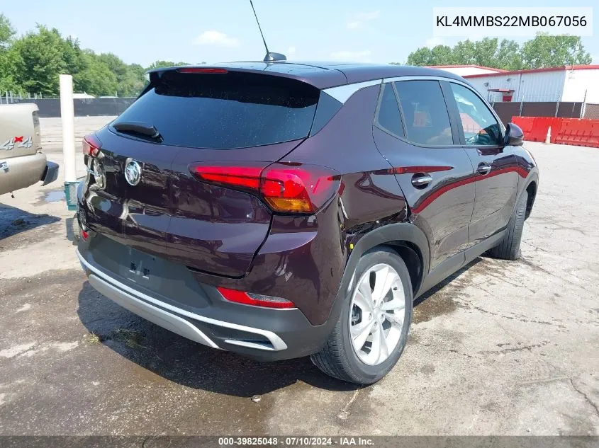 2021 Buick Encore Gx Fwd Preferred VIN: KL4MMBS22MB067056 Lot: 39825048