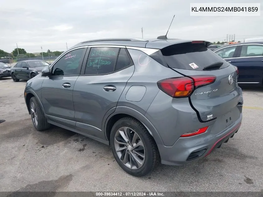 2021 Buick Encore Gx Select VIN: KL4MMDS24MB041859 Lot: 39834412