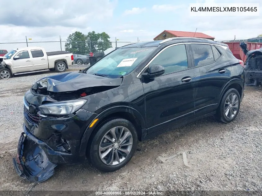 2021 Buick Encore Gx Awd Select VIN: KL4MMESLXMB105465 Lot: 40008965