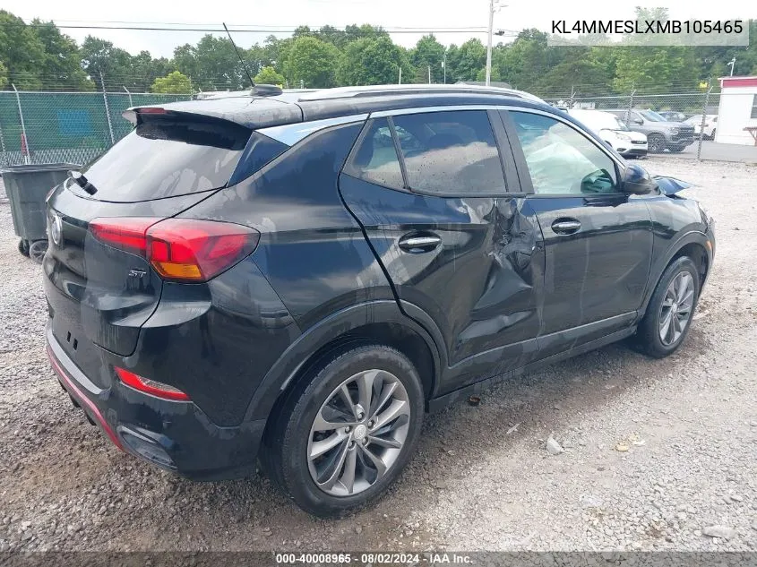 KL4MMESLXMB105465 2021 Buick Encore Gx Awd Select