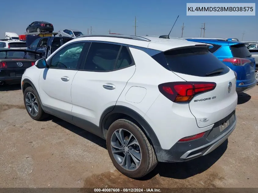 2021 Buick Encore Gx Fwd Select VIN: KL4MMDS28MB038575 Lot: 40087608