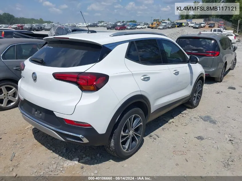 2021 Buick Encore Gx Fwd Essence VIN: KL4MMFSL8MB117121 Lot: 40106660