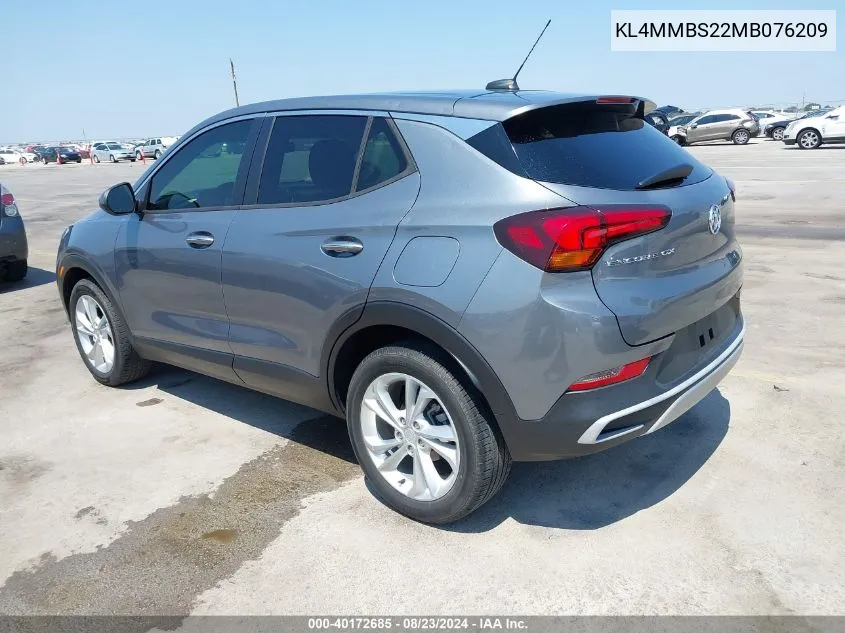 2021 Buick Encore Gx Fwd Preferred VIN: KL4MMBS22MB076209 Lot: 40172685