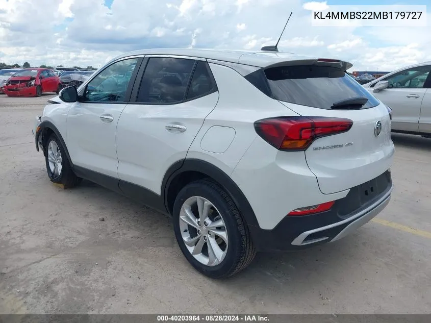 2021 Buick Encore Gx Fwd Preferred VIN: KL4MMBS22MB179727 Lot: 40203964