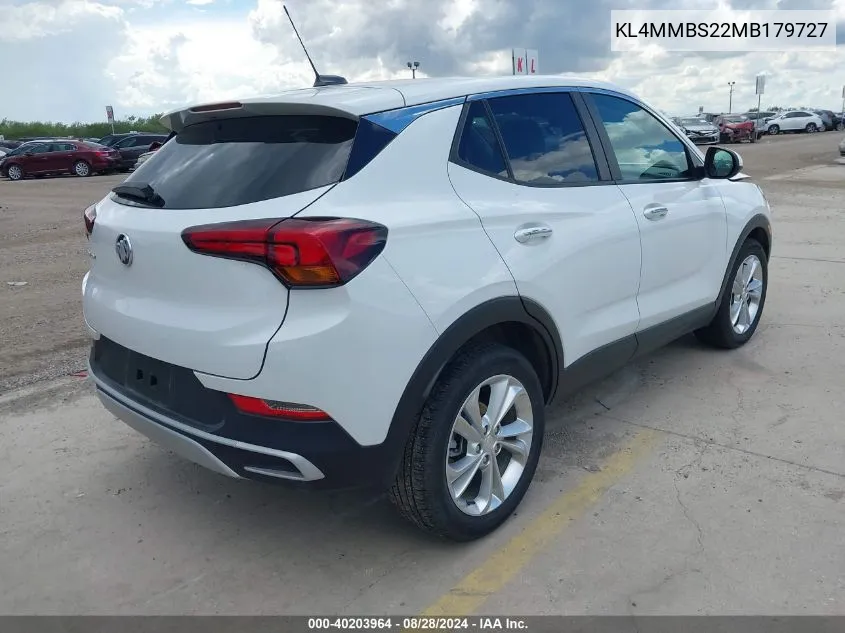 2021 Buick Encore Gx Fwd Preferred VIN: KL4MMBS22MB179727 Lot: 40203964