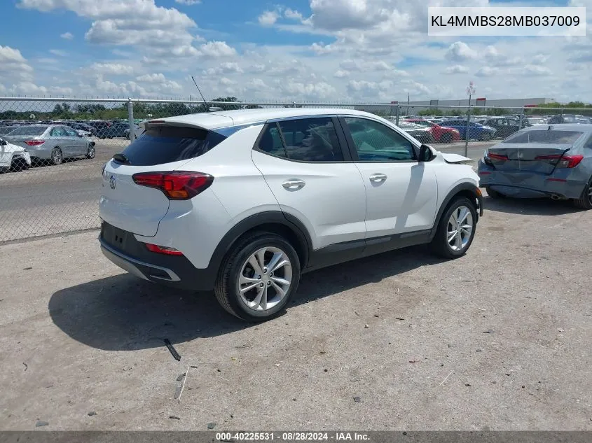 2021 Buick Encore Gx Fwd Preferred VIN: KL4MMBS28MB037009 Lot: 40225531