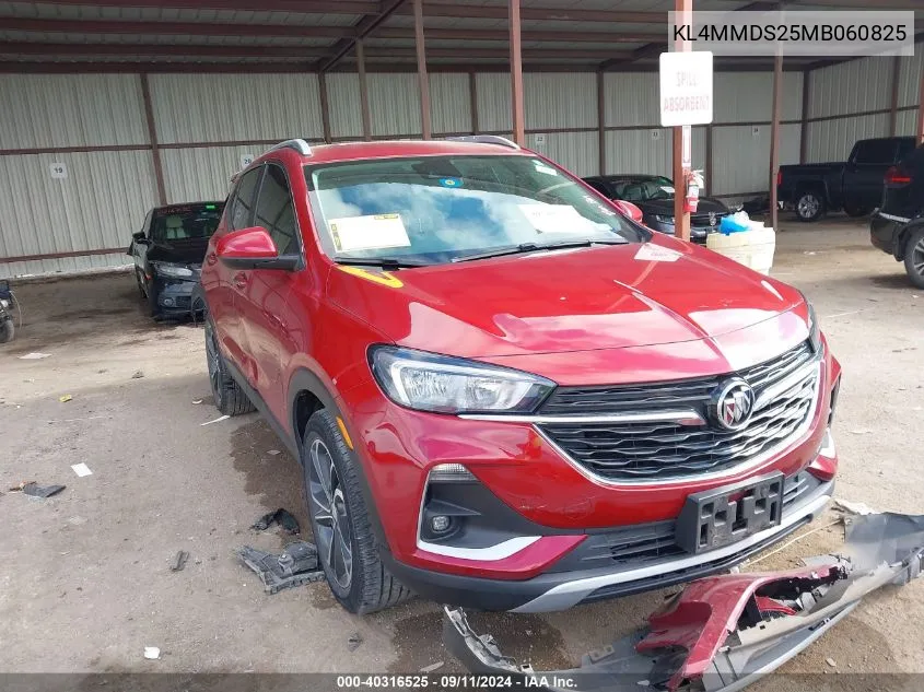 2021 Buick Encore Gx Select VIN: KL4MMDS25MB060825 Lot: 40316525