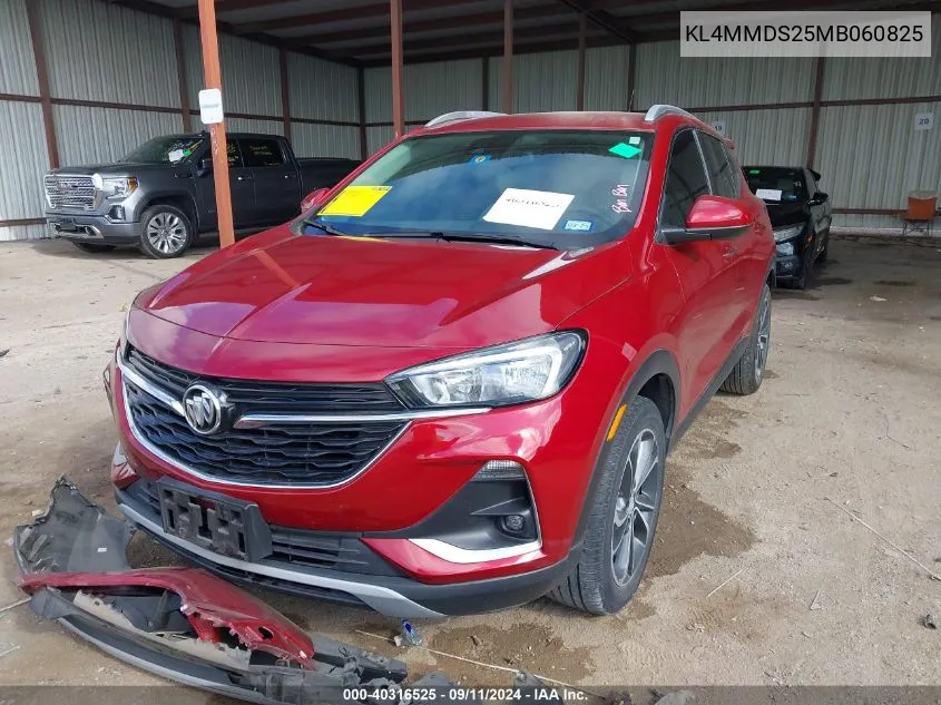 2021 Buick Encore Gx Select VIN: KL4MMDS25MB060825 Lot: 40316525