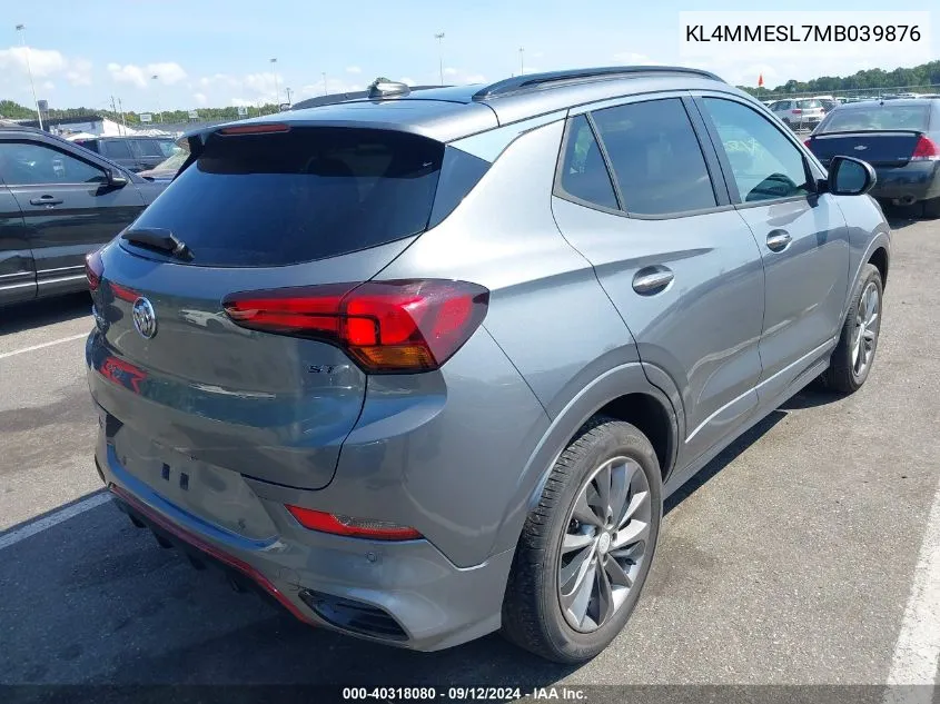 2021 Buick Encore Gx Select VIN: KL4MMESL7MB039876 Lot: 40318080