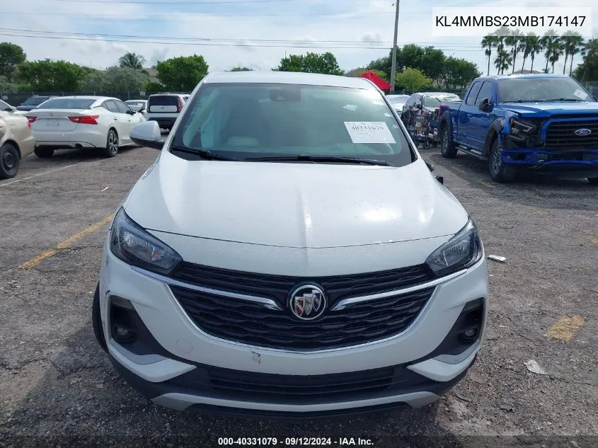 2021 Buick Encore Gx Preferred VIN: KL4MMBS23MB174147 Lot: 40331079