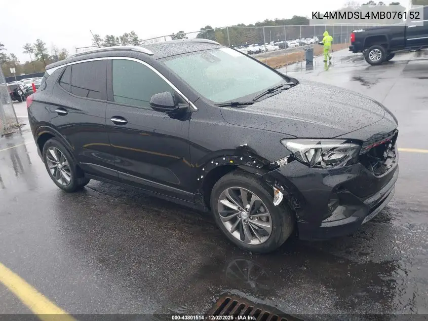 KL4MMDSL4MB076152 2021 Buick Encore Gx Fwd Select