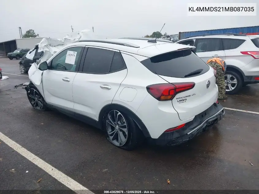 KL4MMDS21MB087035 2021 Buick Encore Gx Fwd Select