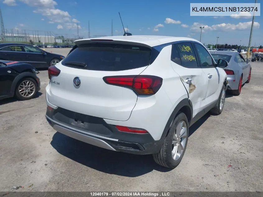 2022 Buick Encore Gx Preferred VIN: KL4MMCSL1NB123374 Lot: 12040179