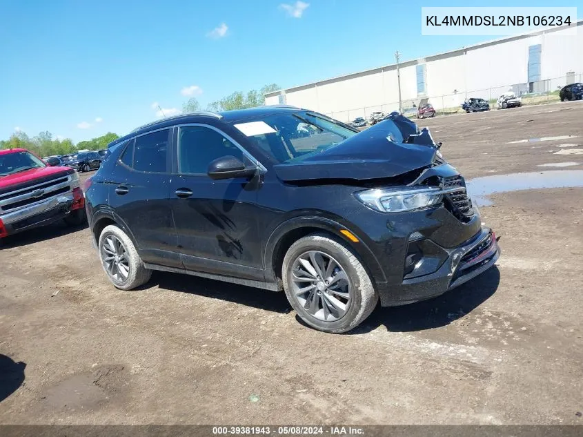 2022 Buick Encore Gx Fwd Select VIN: KL4MMDSL2NB106234 Lot: 39381943