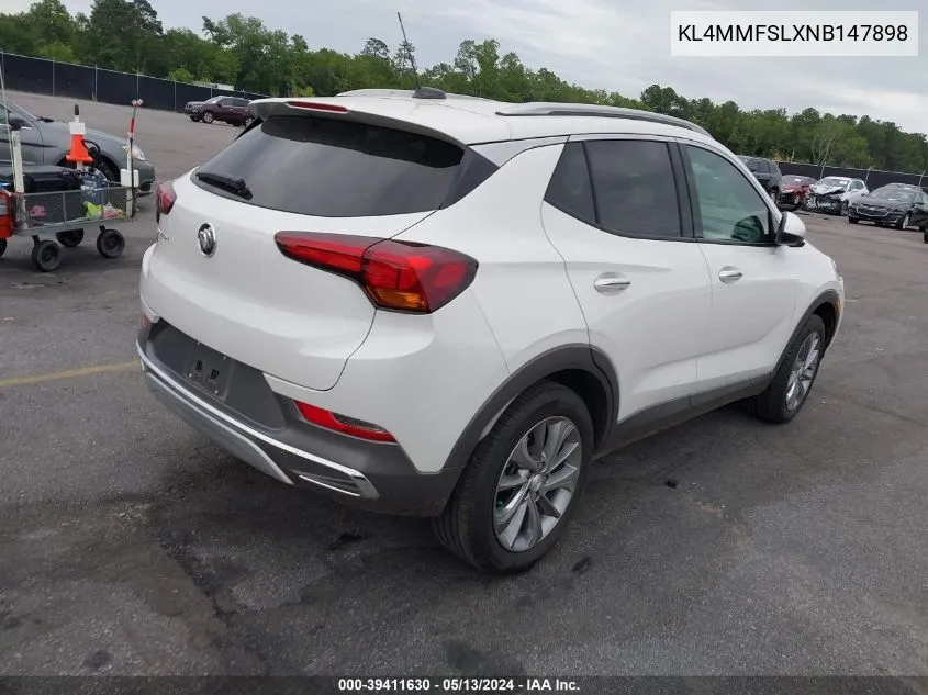 2022 Buick Encore Gx Fwd Essence VIN: KL4MMFSLXNB147898 Lot: 39411630